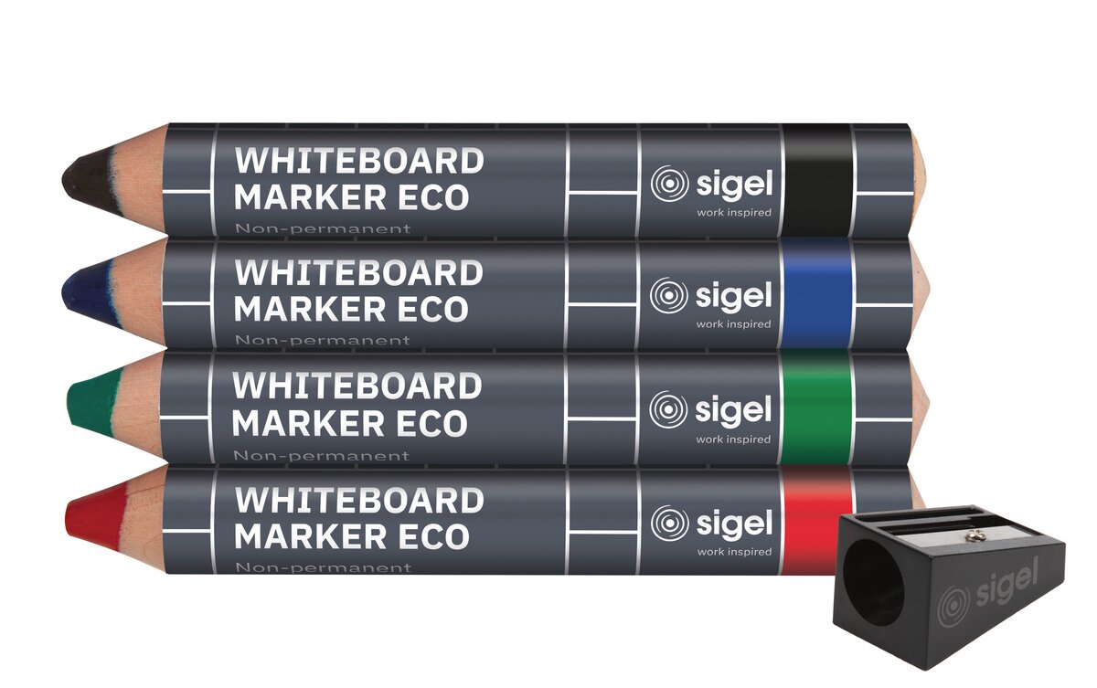 Die SIGEL Whiteboard Marker sind vielseitig einsetzbar und lasst sich rückstandsfrei, feucht und trocken abwischen