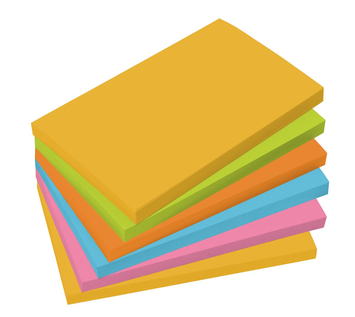 Colorful stacks of sticky notes