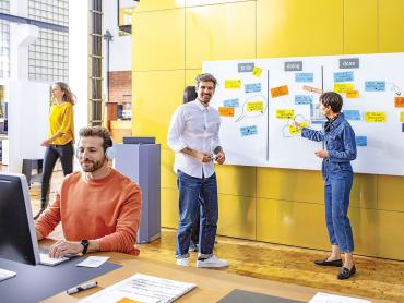 Agil arbeiten mit den Glas-Whiteboards