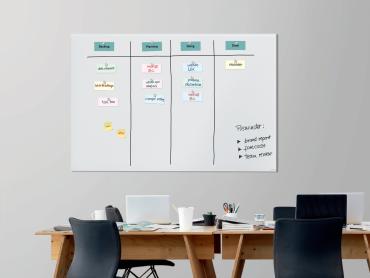 Teamarbeit und sozialer Austausch mit Artverum Glas-Whiteboards