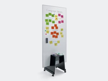 Whiteboards und Pinnwände für Stand und Wandschiene