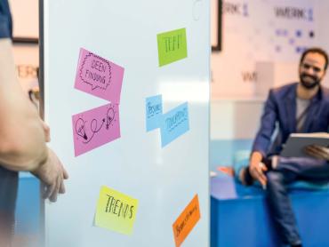 Board-System in Coworking Space WERK1