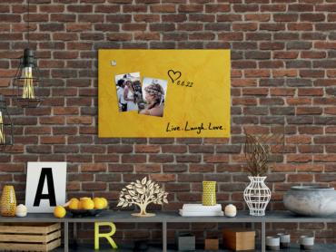 Glas-Magnettafel Artverum Design Yellow Structure