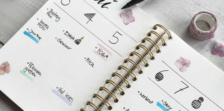 Material für Bullet Journaling