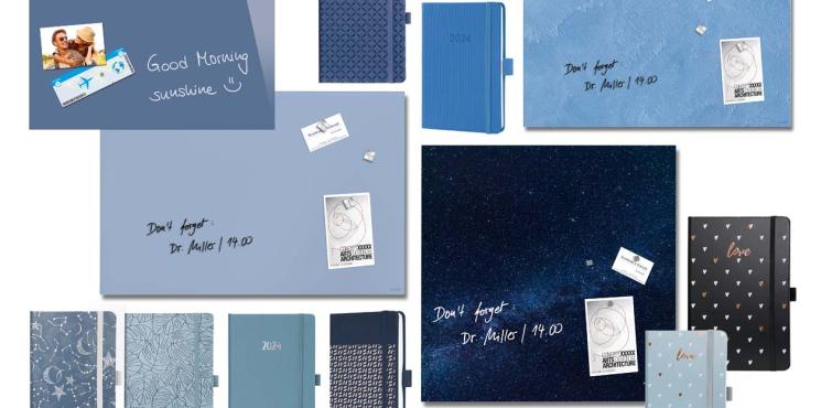 SIGEL Produktsortiment in blau