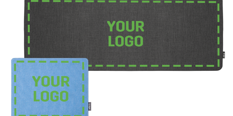 Individualisierung von Schreibunterlagen und Mousepads mit Logo