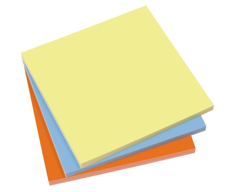 Static Notes SIGEL, gelb/blau/orange, Polypropylen (PP), 300 Blatt | SIGEL