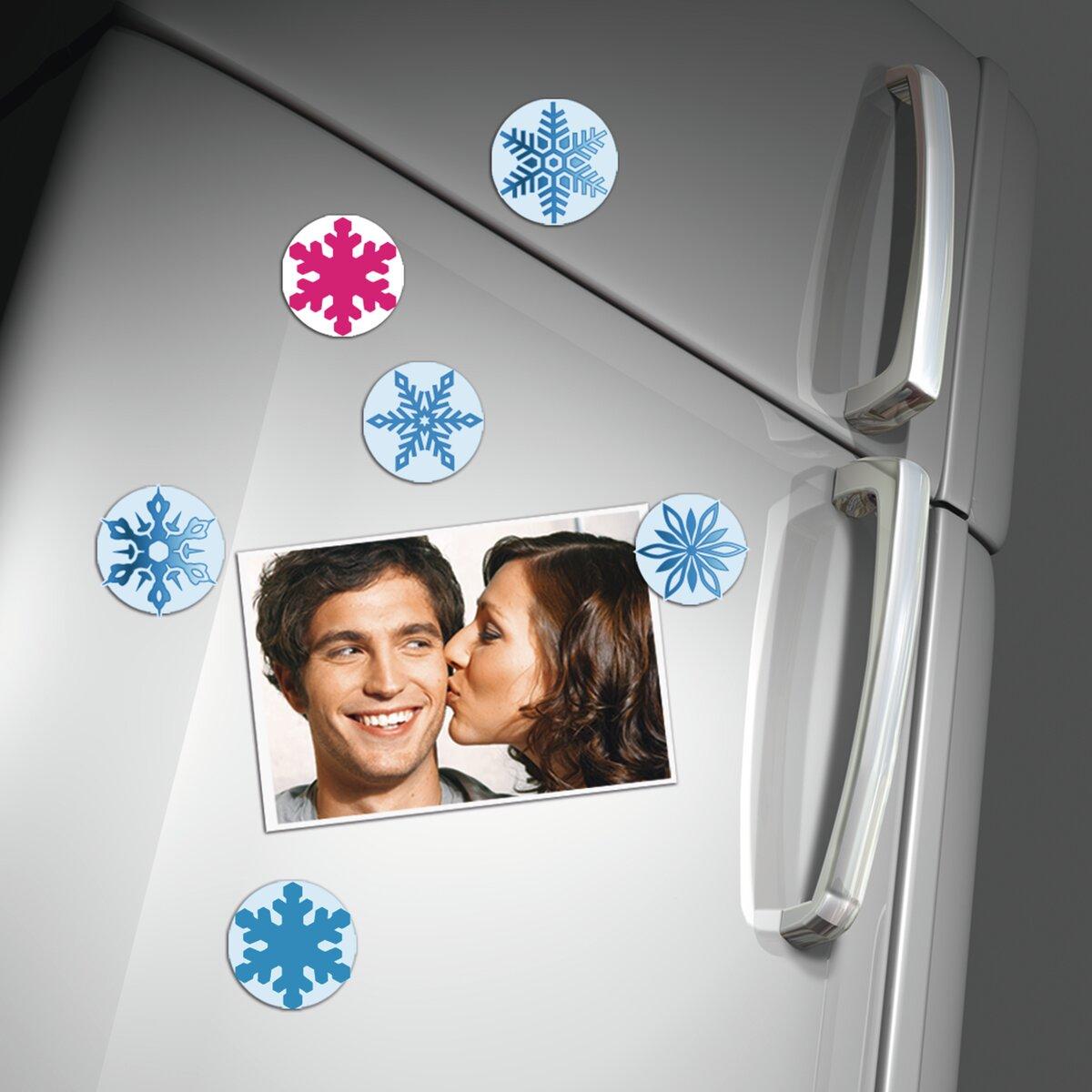 Fridge with magnets and photo