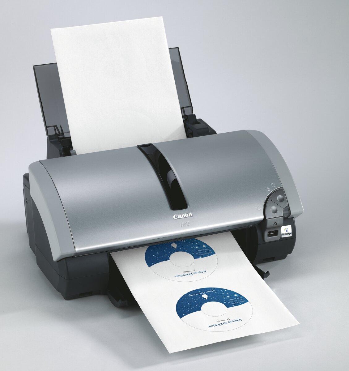 Printers with printed CDs