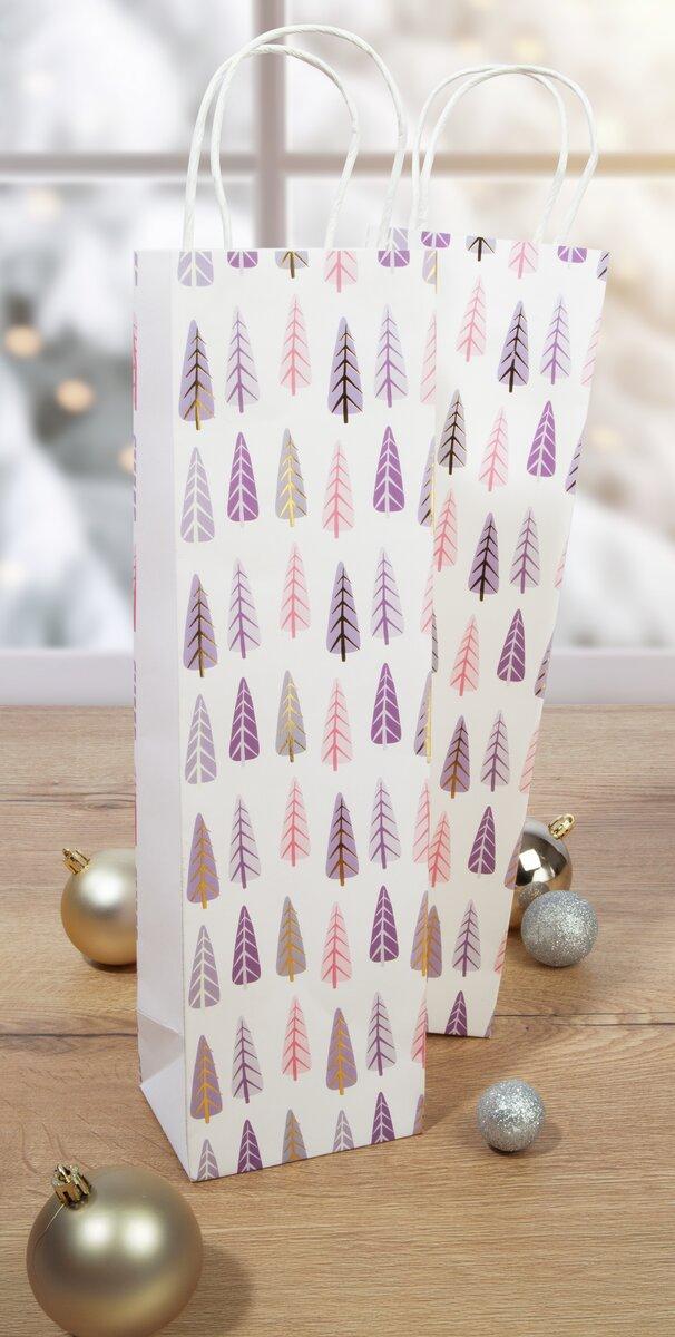 Two patterned gift bags