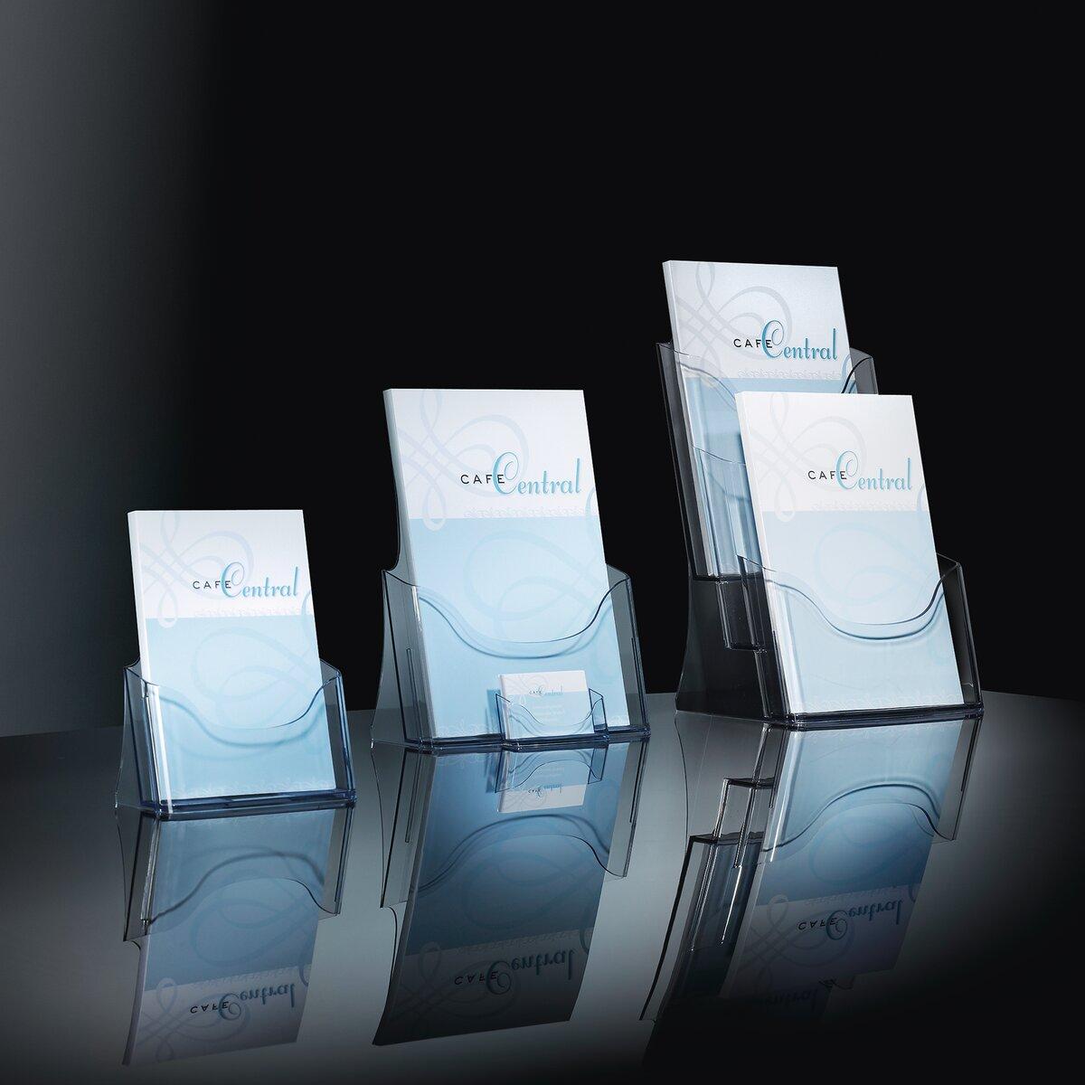 Brochure stand with Cafe Central brochures