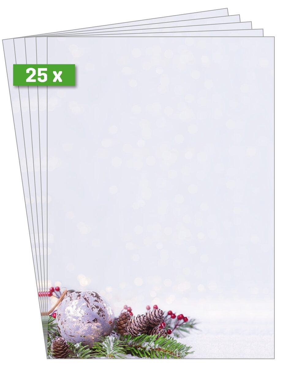 Christmas decoration with bauble, cones and fir branches