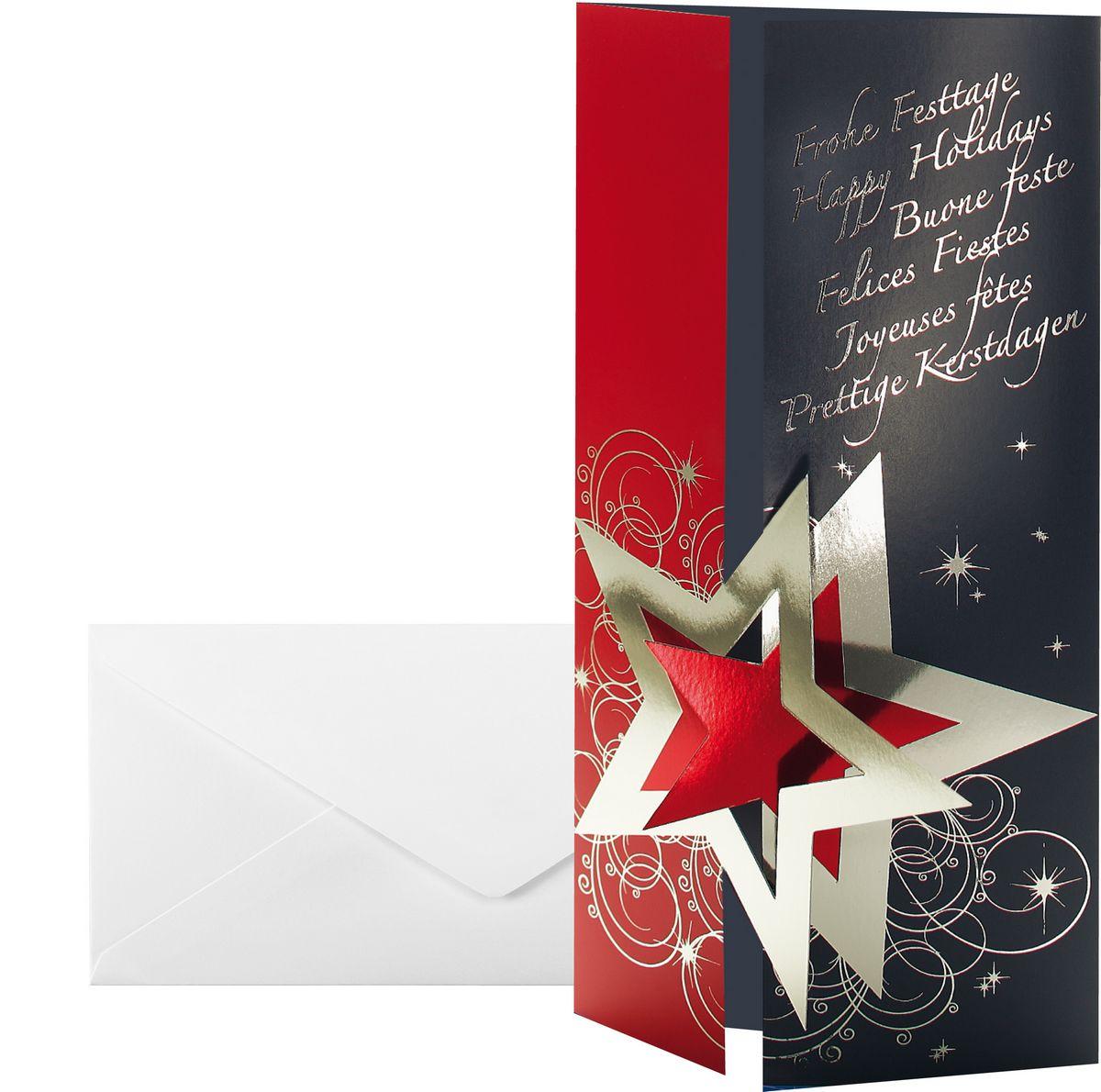 16 Zauberhafte Weihnachtskarten Mit Meeresschildkröten – Inkl. Umschläge & Glitzer-Deko