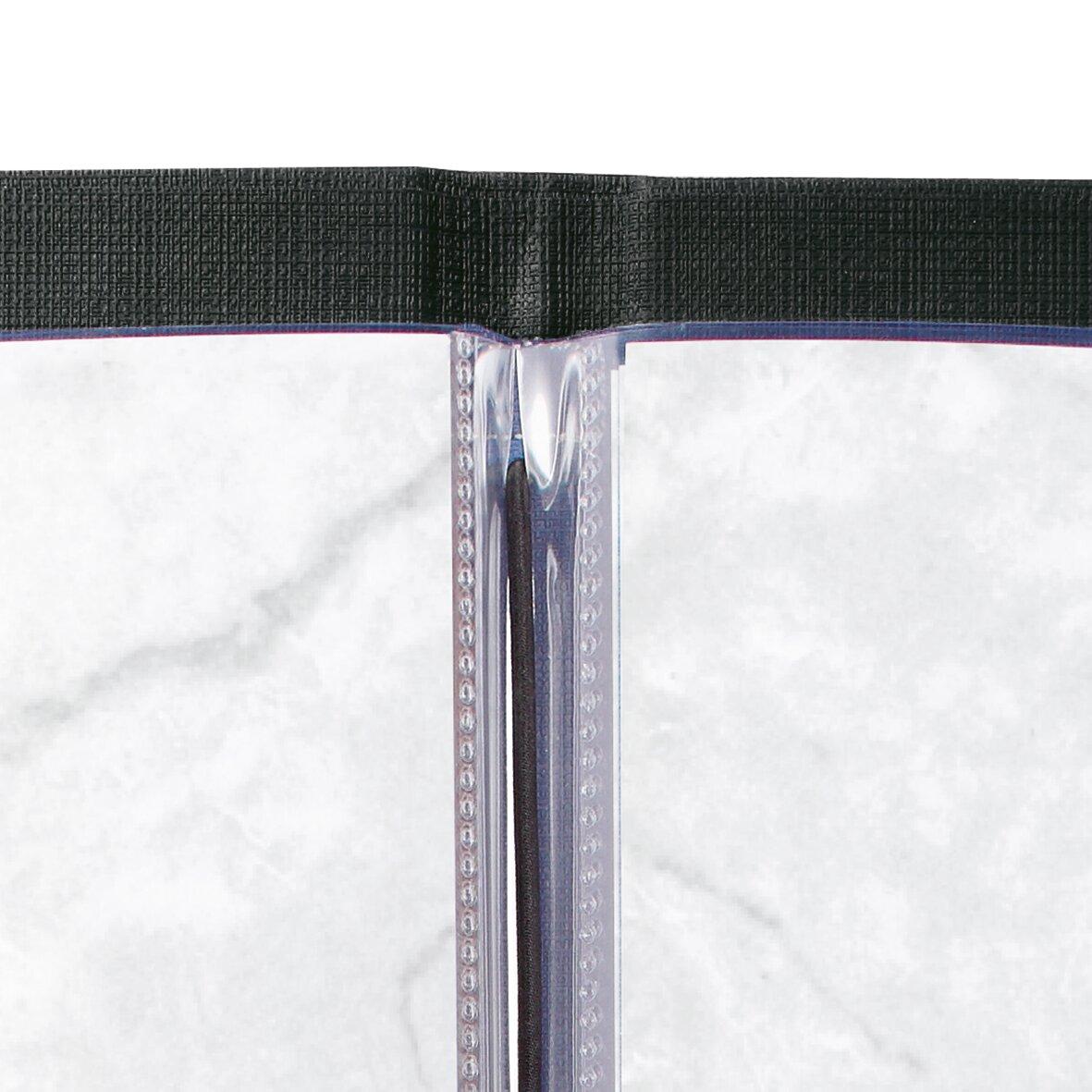 Ring binder cover with black spine