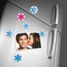 Fridge with magnets and photo
