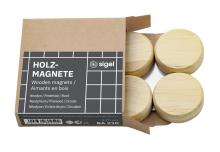 Round hollow magnets in open packaging