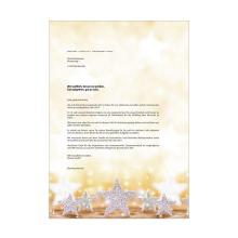 Christmas letter with star decoration