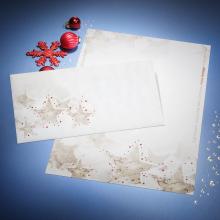 Christmas Stationery with Stars, Red Christmas Ornament