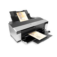 Printer with inlaid sheet Sheet with silver star motifs