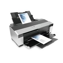 Silver printer printing photos
