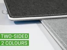 Double fabric design in grey