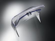 Transparent plastic card holder with multiple cards