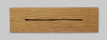 Wooden board with elongated slot