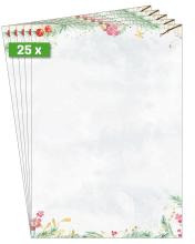 Christmas Paper with Twigs Set of 25 Sheets