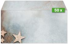 Stars and snowflakes bottom left beige background