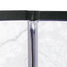 Ring binder cover with black spine