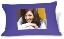 Purple Pillow with a Portrait Photo