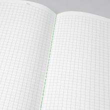 Open Checkered Notebook