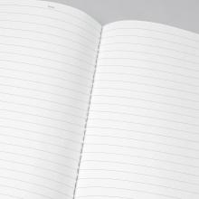 Notebook with blank, lined pages In the upper left corner is Date: