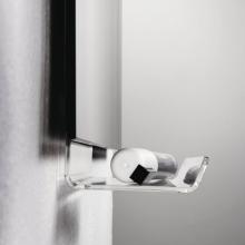 Tube set on transparent shelf