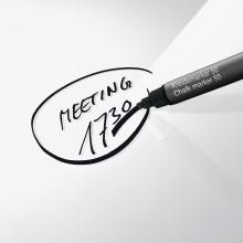 Handwritten note "Meeting 17:30" circled with chalk marker