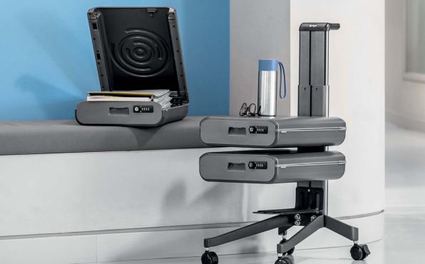 Präsentation Office Caddy System Move it auf der Orgatec