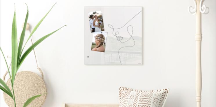 Glas-Magnettafel Artverum Design Line Art