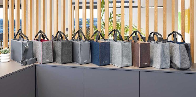 Sortiment an Desk Sharing Bags von SIGEL