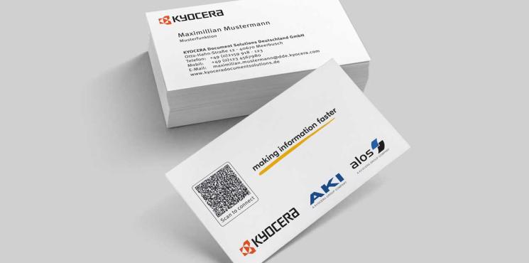 Wie Kyocera mit E-Procurement die Visitenkarten-Bestellung digitalisiert