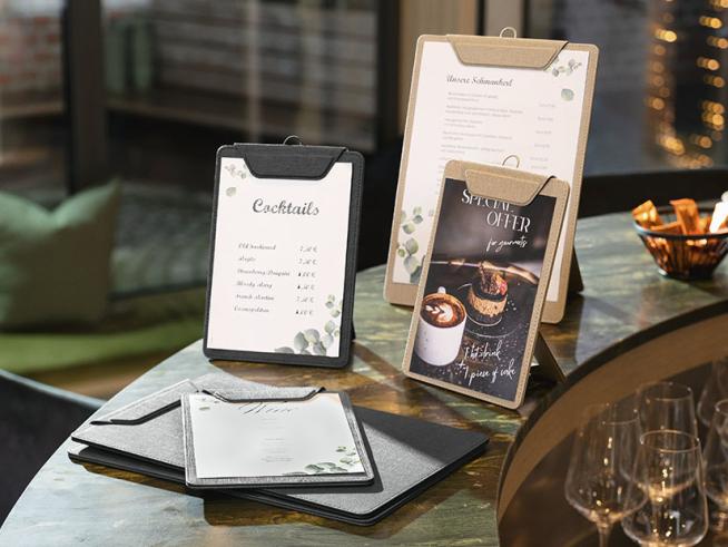 Speisekarten-Klemmbretter für Gastro