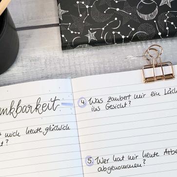 Dankbarkeitstagebuch führen Teaser