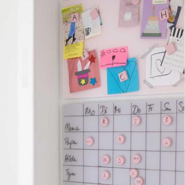 Tastesheriff Glas-Magnettafel Familienplaner Teaser
