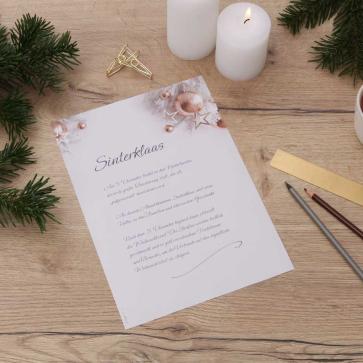 Weihnachts-Motiv-Papier mit Aufschrift Sinterklaas